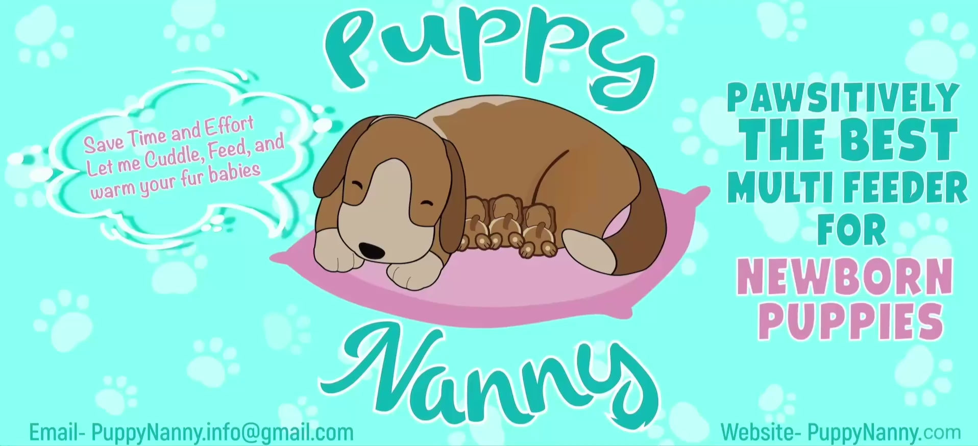 Load video: Newborn Puppy Feeder for Nursing Multiple Puppies